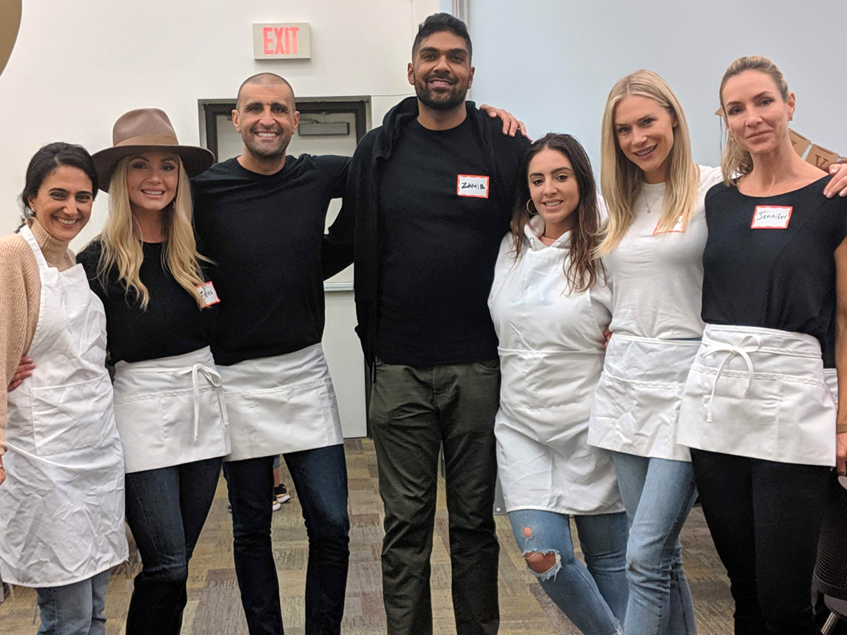 <strong>Thanksgiving Family Dinner Event:</strong> Sheena Harish, Erika Mansour, Saif Mansour, Zamir Kazi, Tania Kazi, Jillian Murrish and Jennifer Timmons